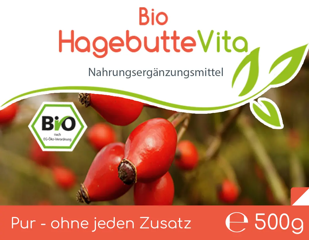 Bio Hagebutte Vita Pulver
