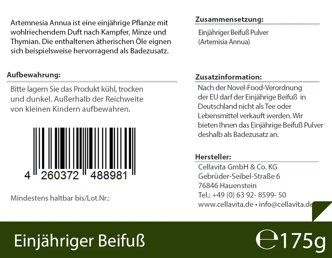 Artemisia Annua Einjähriger Beifuß 