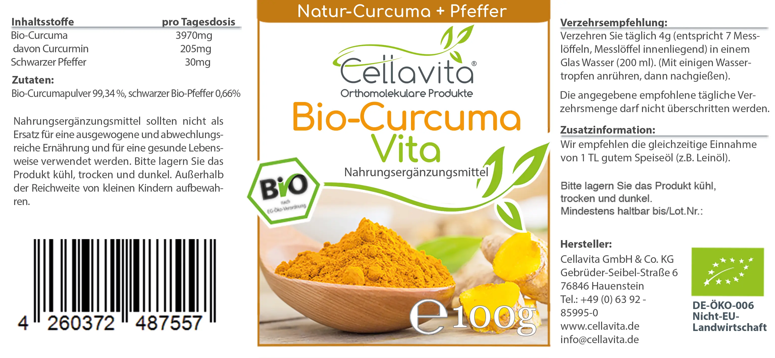 Bio-Curcuma Vita Pulver