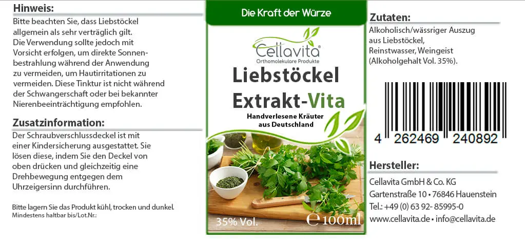 Liebstöckel-Extrakt Vita Tinktur 100ml