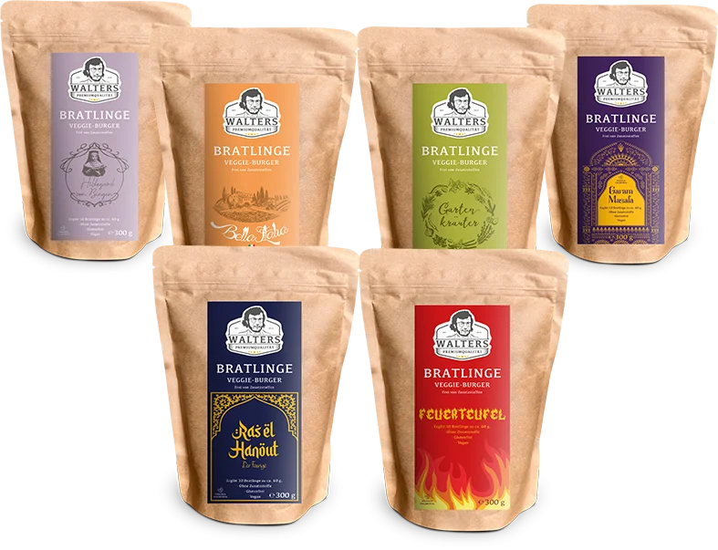 AKTION: Bratlinge - Veggieburger | 5+1 Aktionspaket