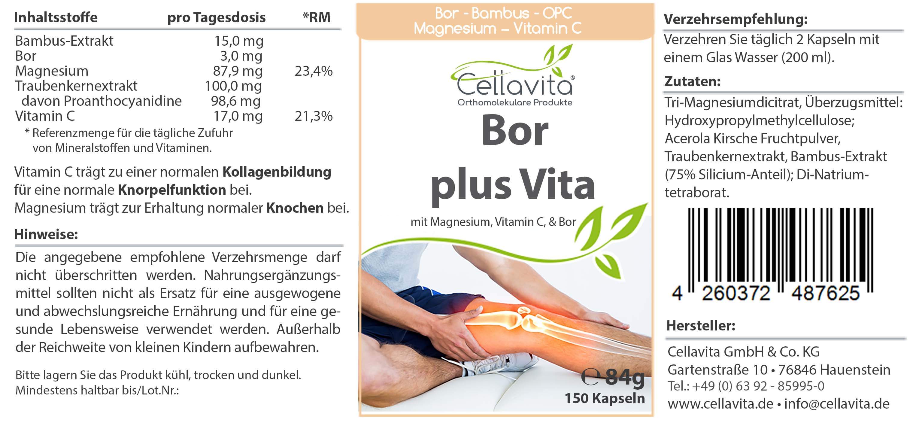 Bor plus Vita Kapseln