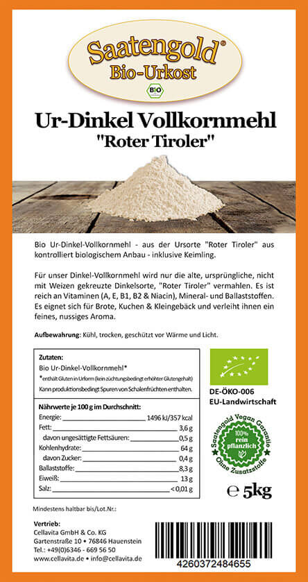 Ur-Dinkel-Vollkornmehl (Bio) 