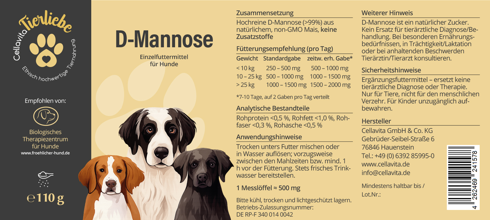 D-Mannose für Hunde