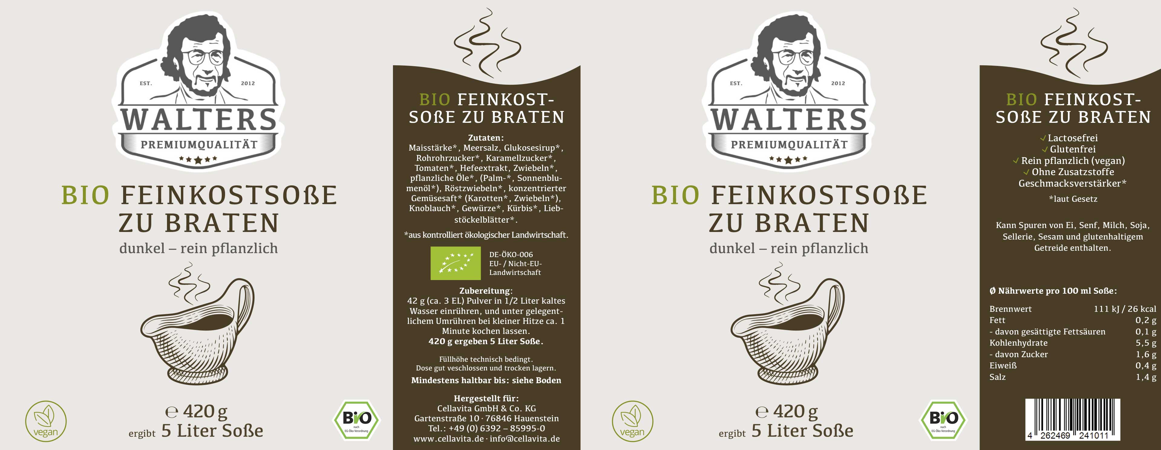 Bio Feinkostsoße zu Braten