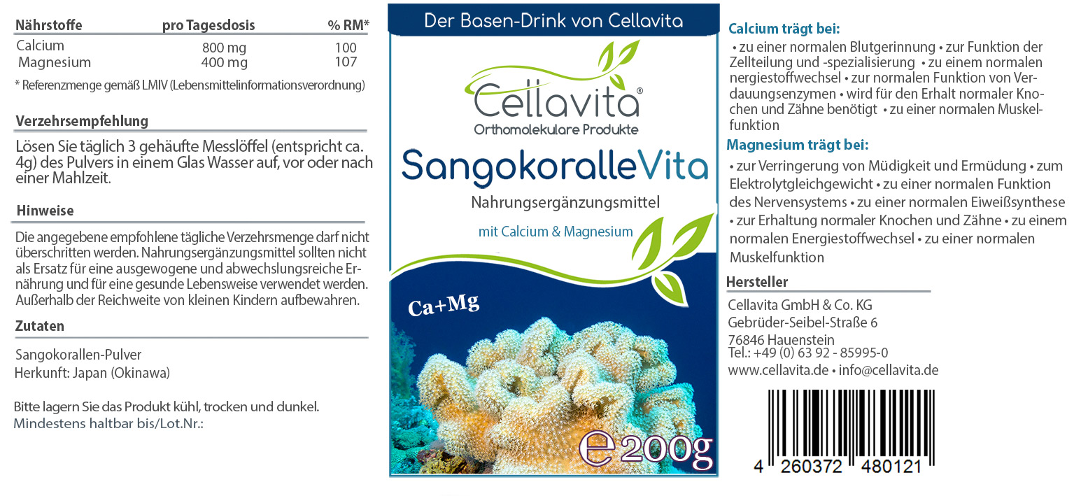 Sangokoralle Vita - Calcium (SANGO) Pulver