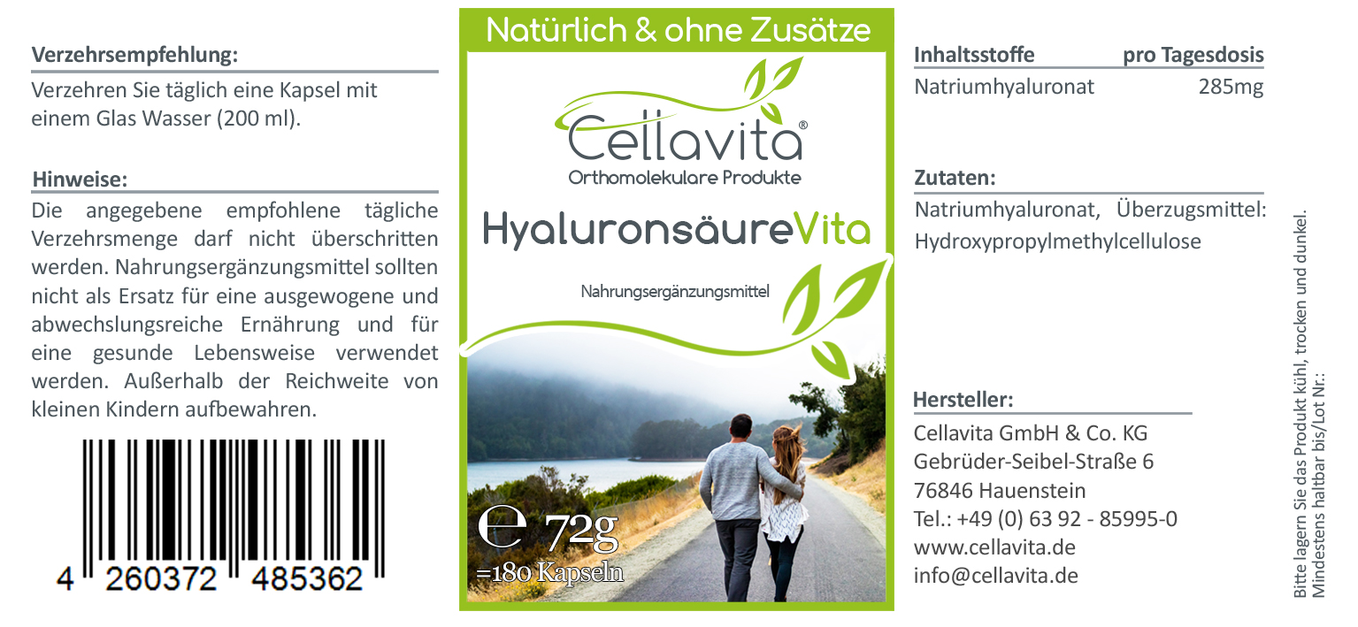 Hyaluronsäure Vita Kapseln (Vegan) 