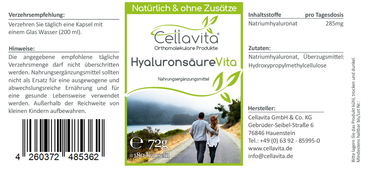 Hyaluronsäure Vita Kapseln (Vegan) 