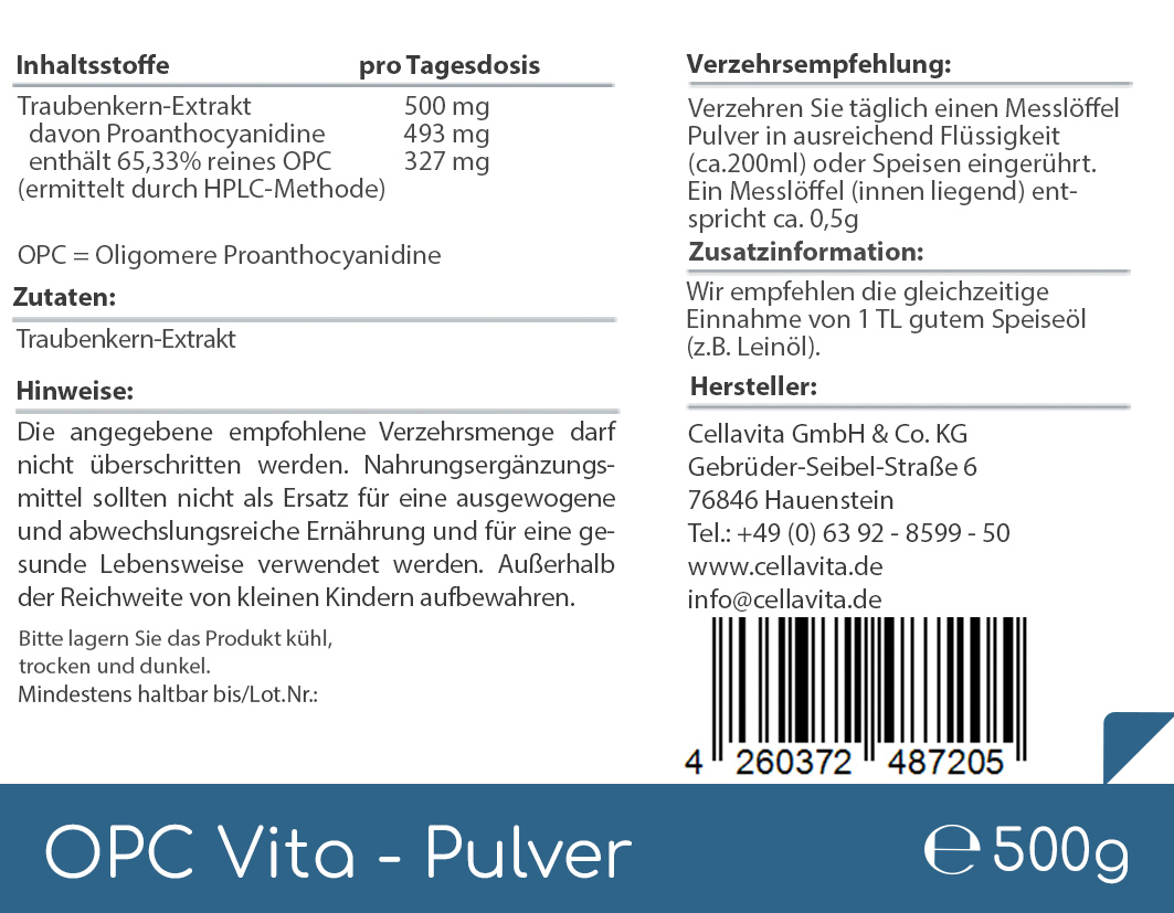 OPC Vita Traubenkernextrakt Pulver