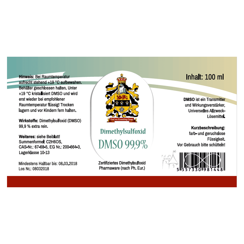 DMSO Dimethylsulfoxid (Ph. Eur. 99,9%) 100ml