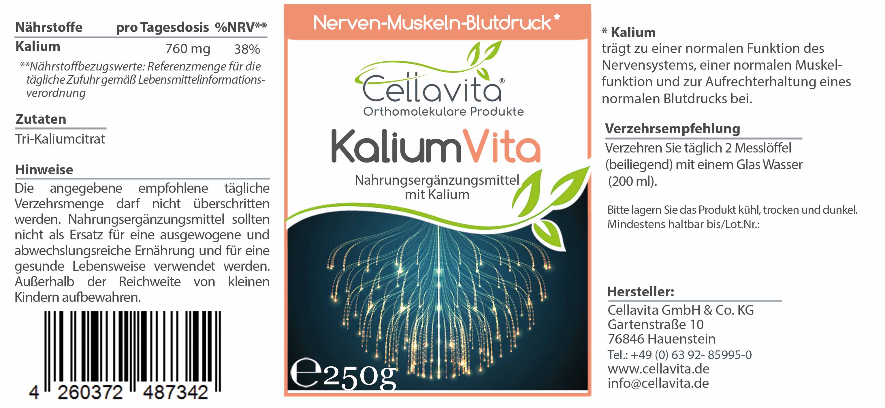Kalium Vita Pulver (Nerven-Muskeln-Blutdruck)  