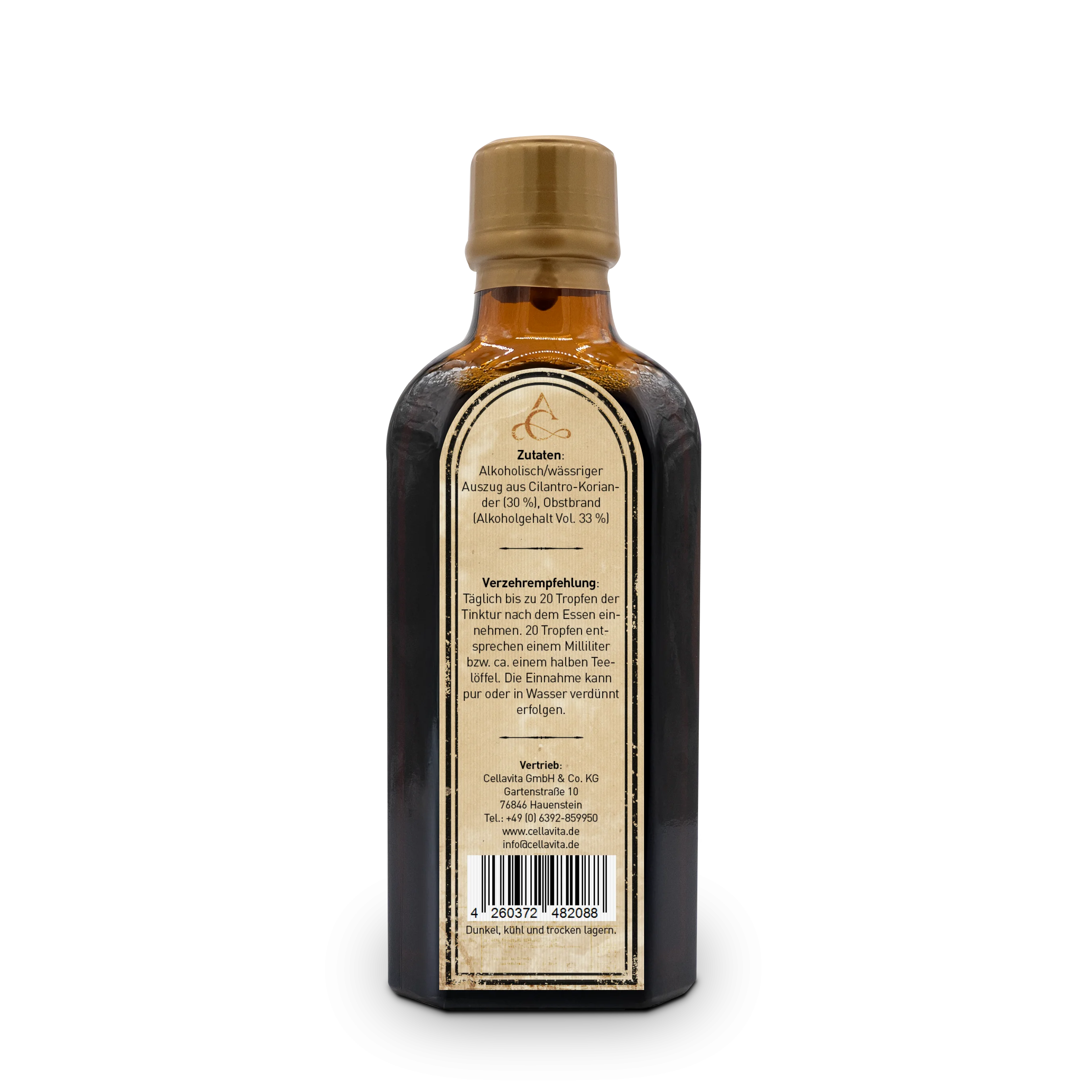 Elixir Coriandri – Tinktur aus Koriander/Cilantro-Extrakt & -Saftv