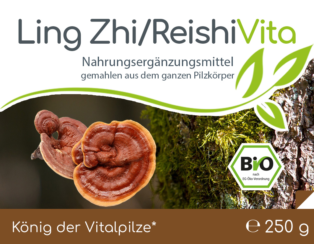 Bio-Ling Zhi / Reishi Vita "Glänzender Lackporling" Pulver