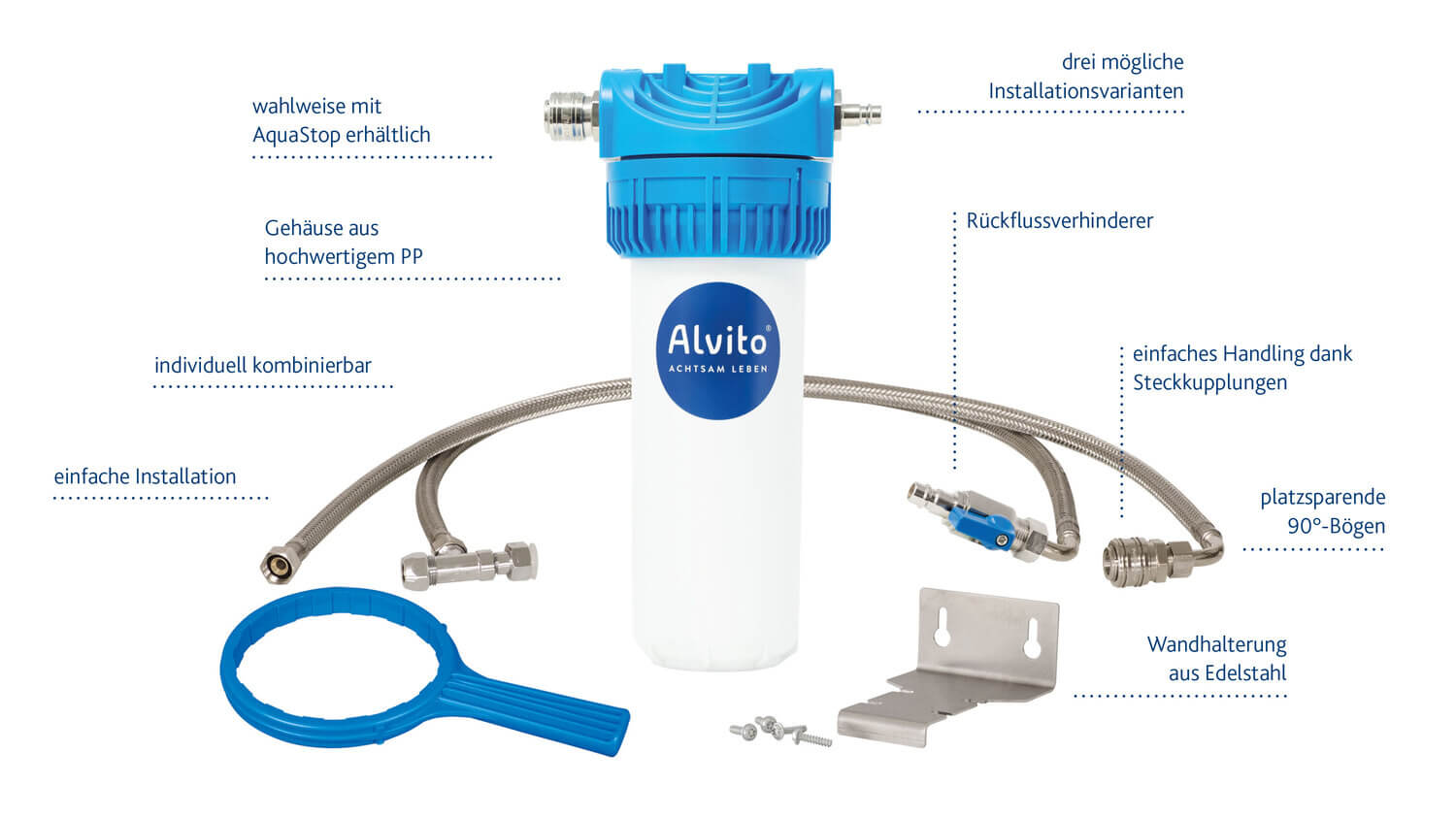 alvito_besseres_wasser_wasserfilter_einbaufilter_hero_1500px_20 Alvito EinbauFilter 2.2 "Variante A" mit separatem Wasserhahn