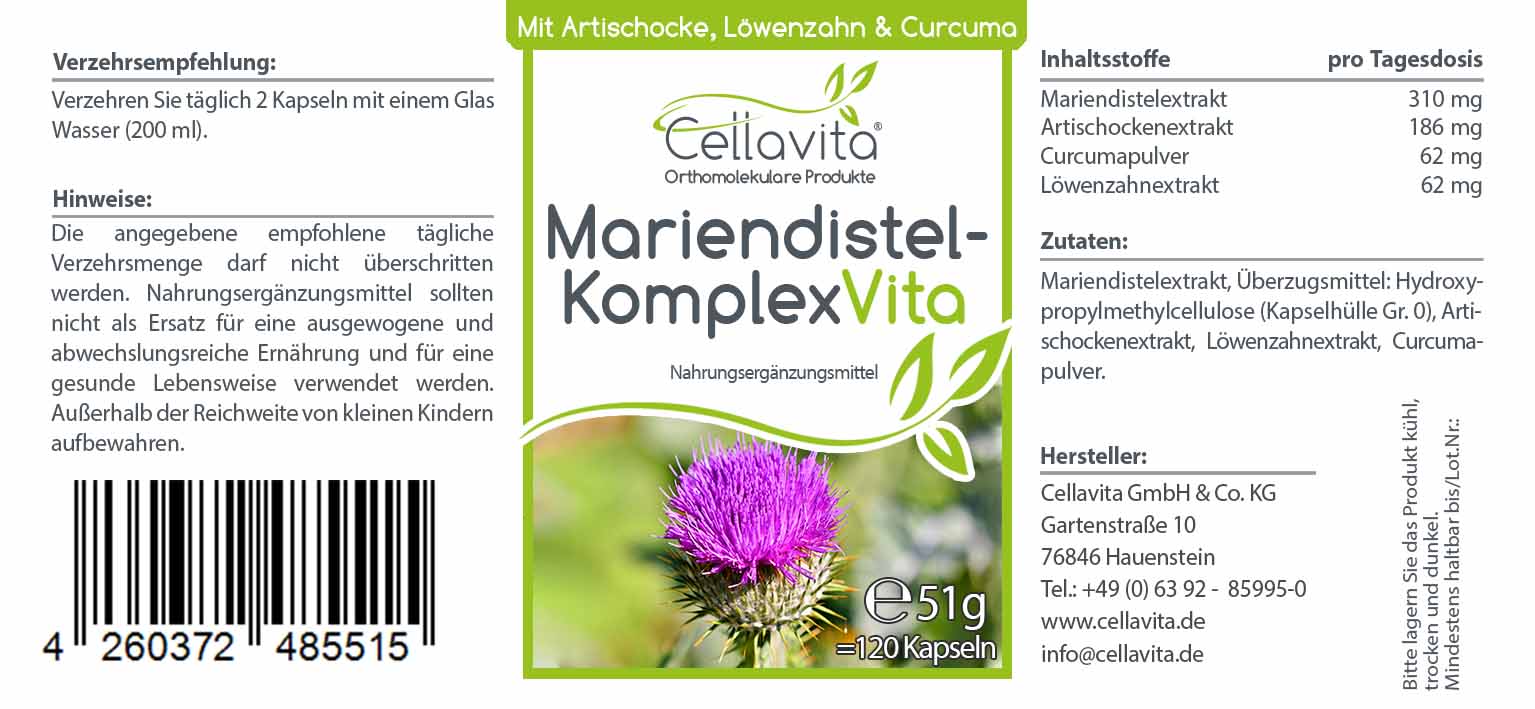 Mariendistel Komplex Vita Kapseln