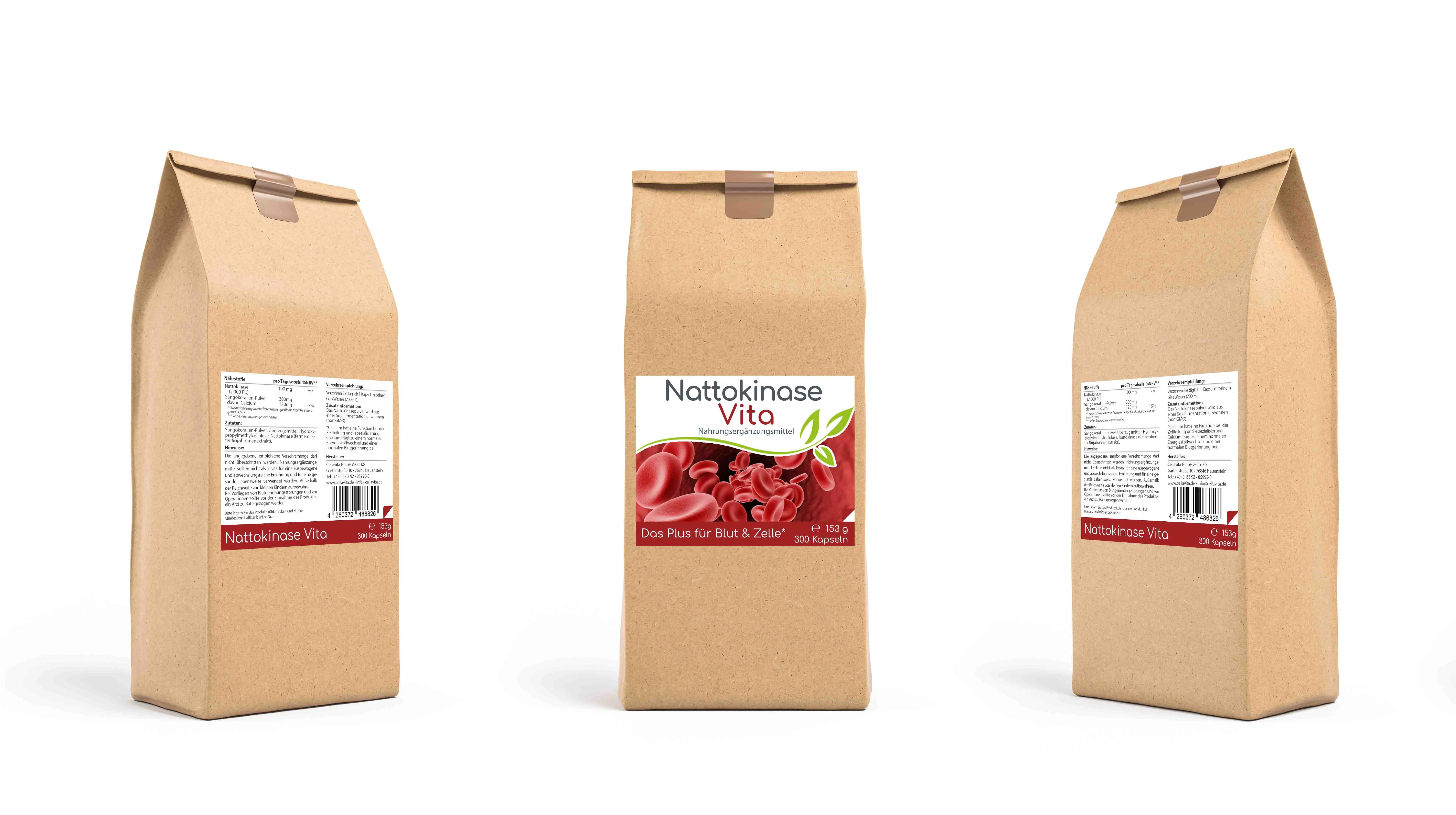 Nattokinase Vita Kapseln (Das Plus für Blut & Zelle) 