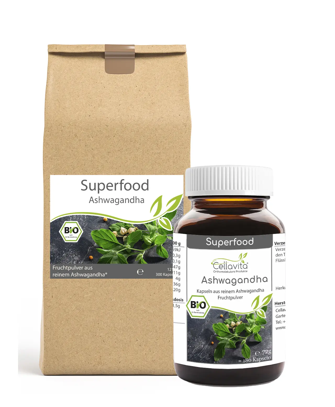 Superfood Ashwagandha bio Kapseln