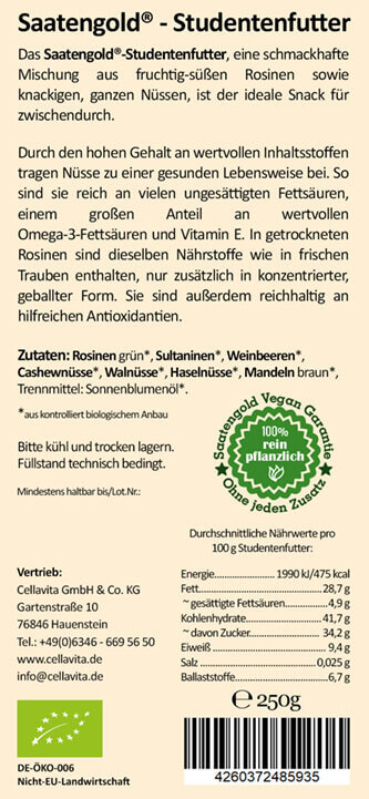 Bio-Studentenfutter 250g