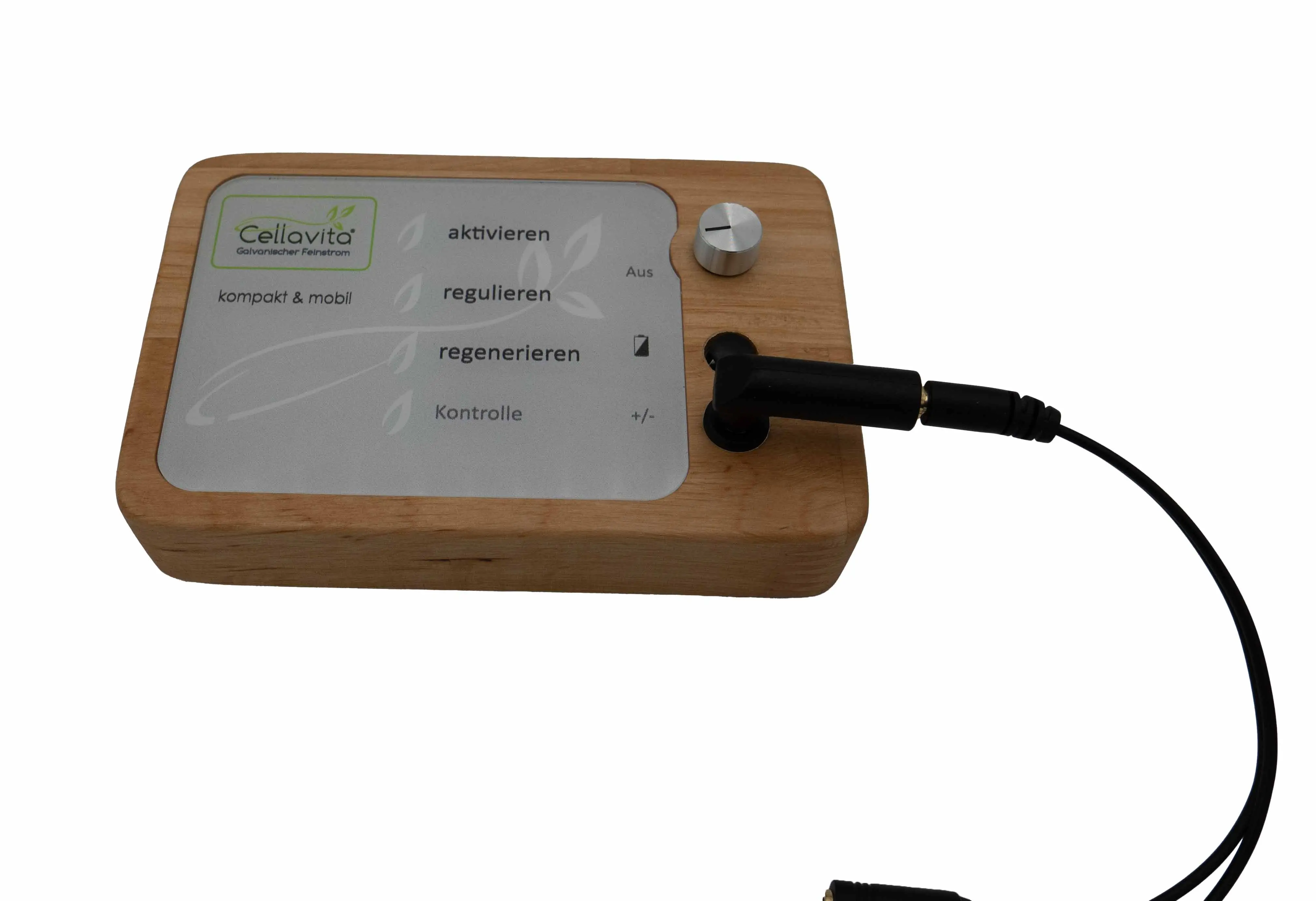 Abgewinkelter Y-Adapter mit Anschlusskabel für Drei-Stufen-Feinstrom-Gerät „Kompakt & Mobil“