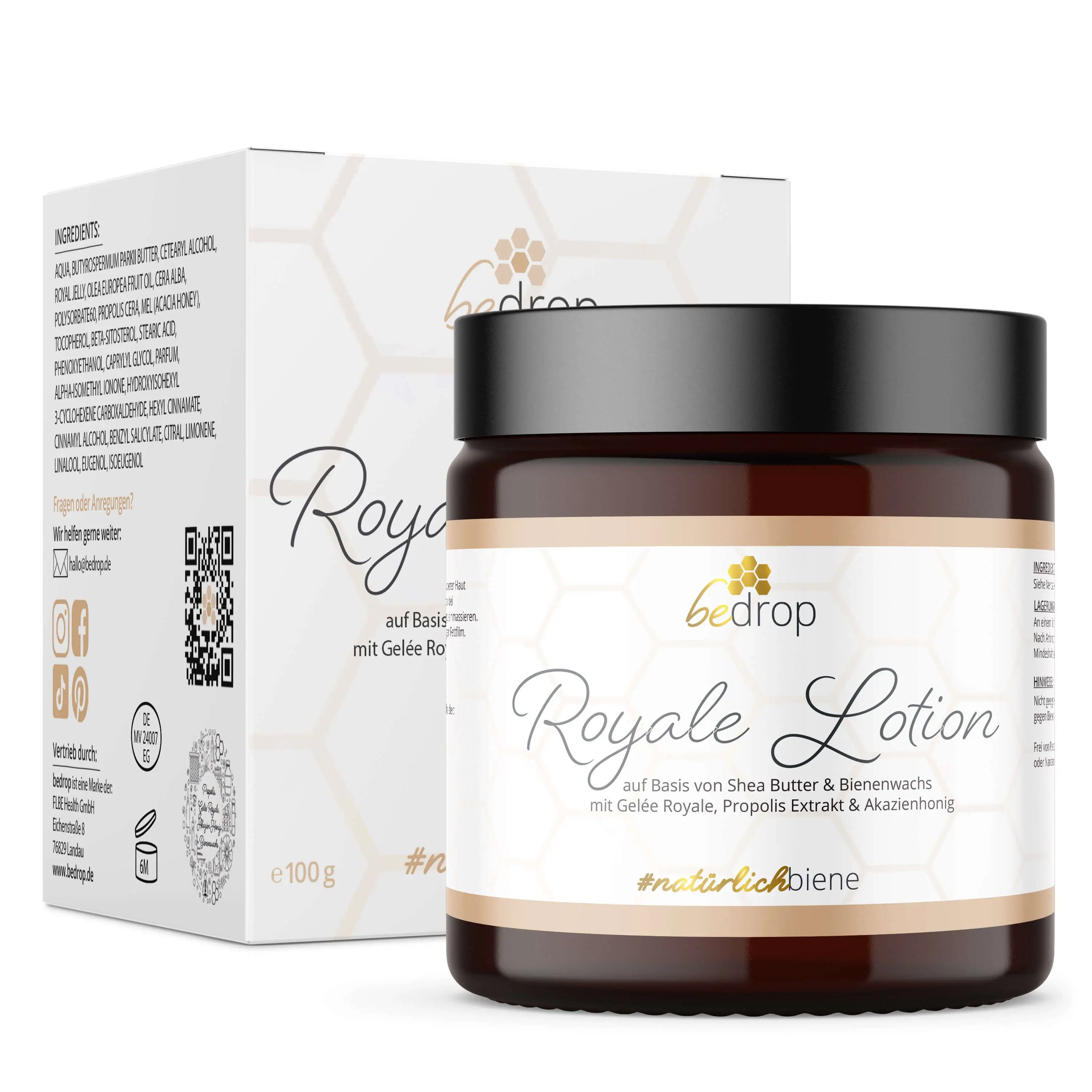 Körperlotion / Bodylotion mit Gelée Royale, Propolis, Sheabutter & Akazienhonig  - 100g