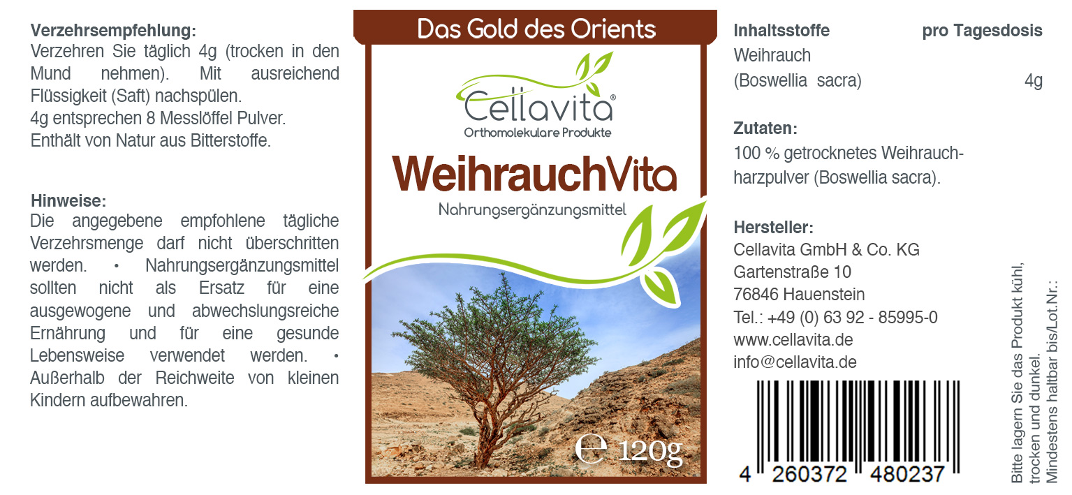 Weihrauch Vita (Boswellia Sacra) Pulver