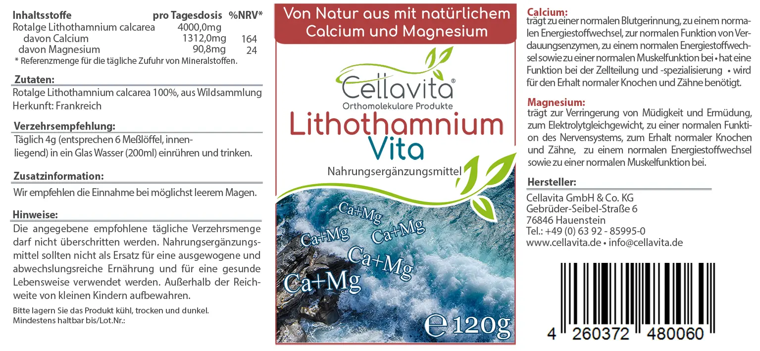 Lithothamnium Vita (100 % Rotalge) Pulver