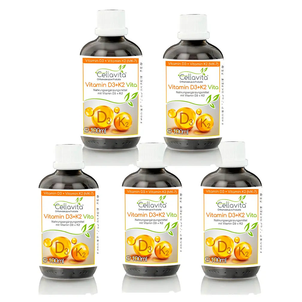 Vitamin D3 mit K2 Vita Vorteilspaket 5 x 100ml