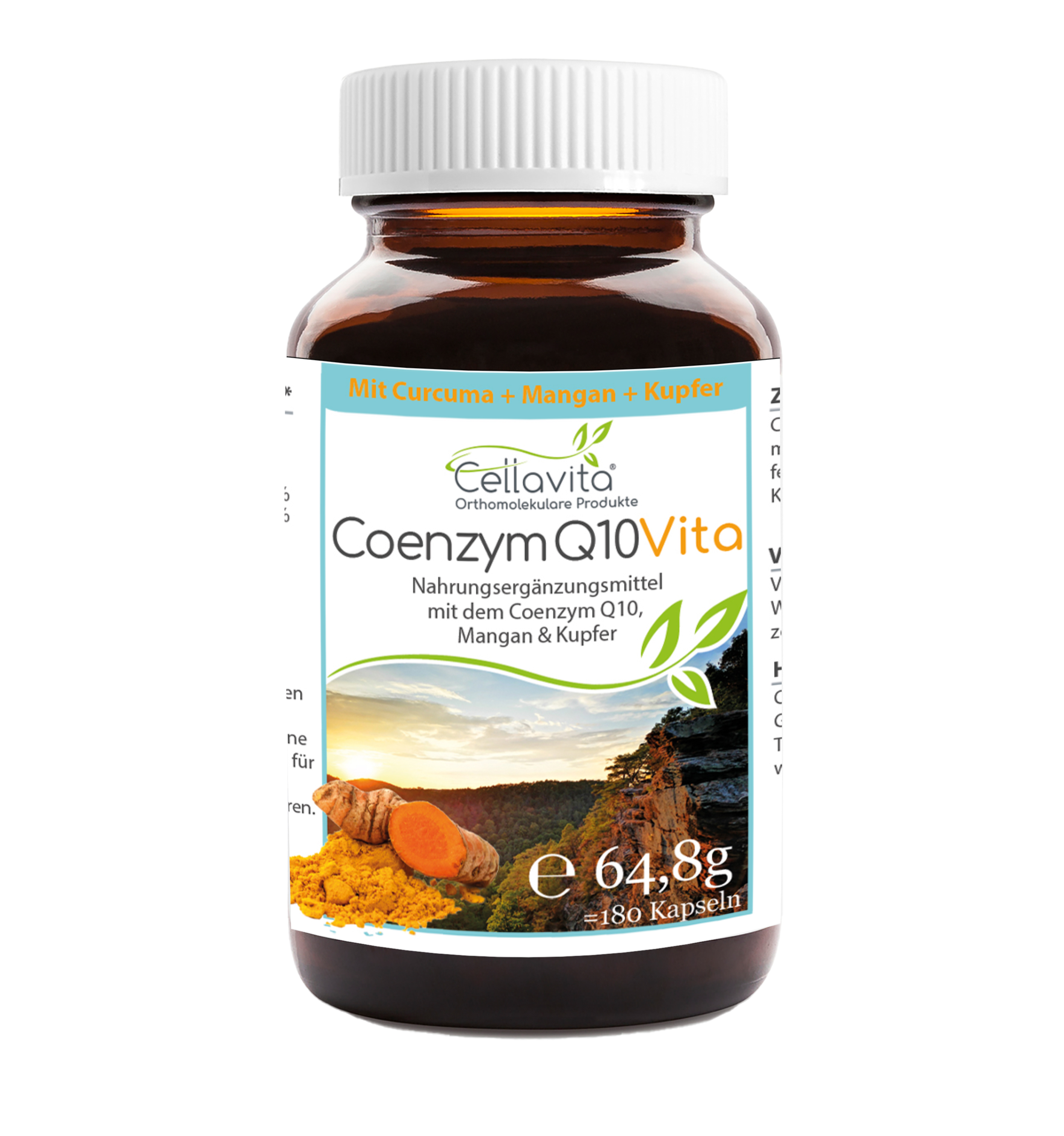 Coenzym Q10 Vita | (Mit Kurkuma + Mangan + Kupfer)