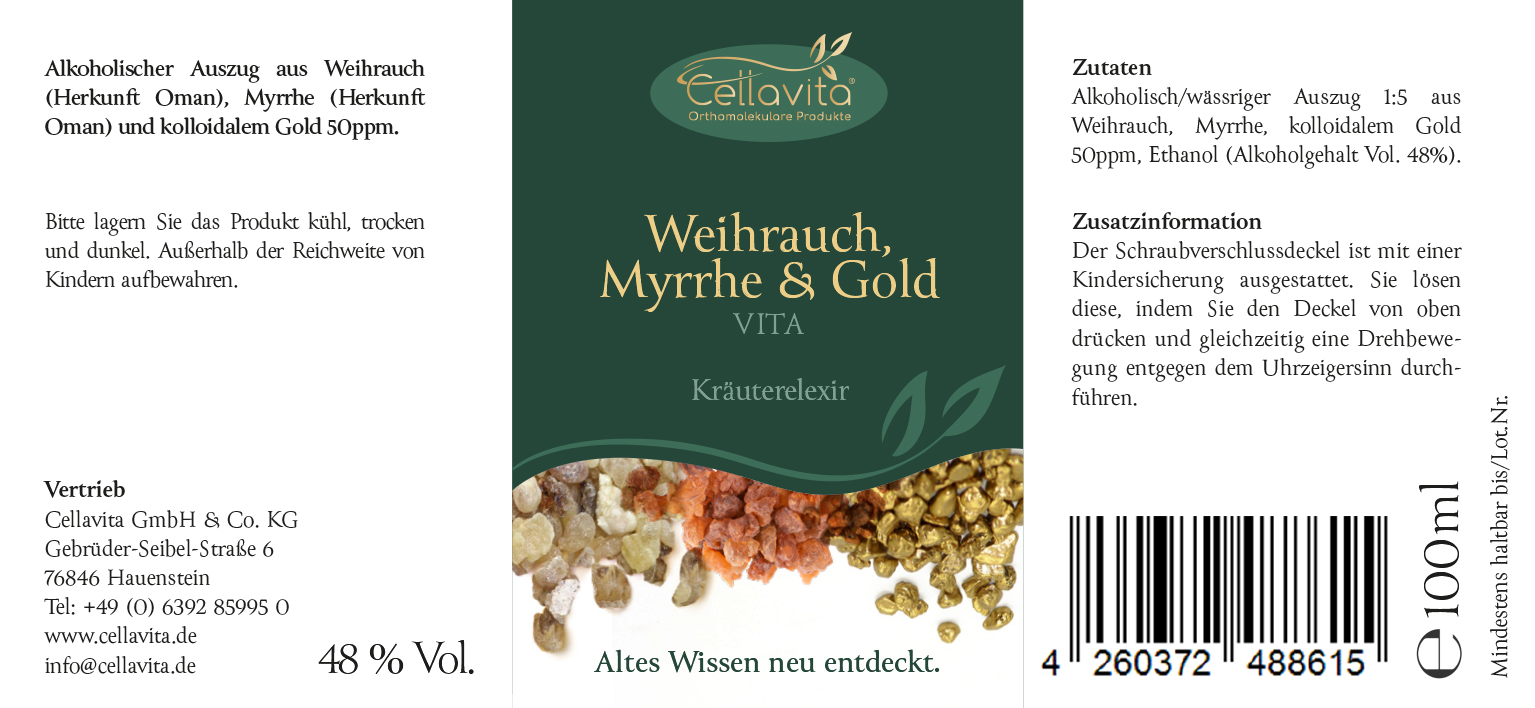 Weihrauch-Myrrhe-Gold Vita Tinktur 