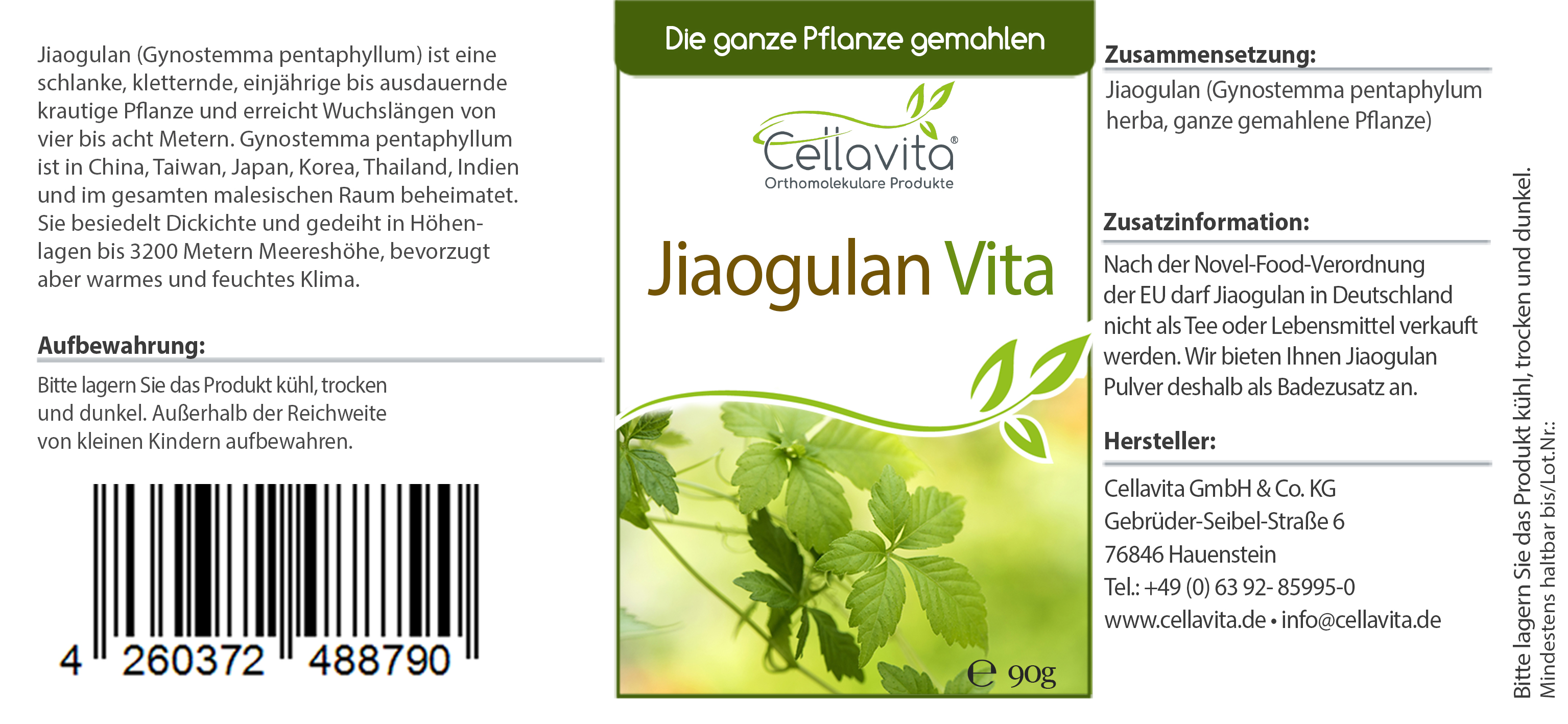 Jiaogulan Vita Pulver