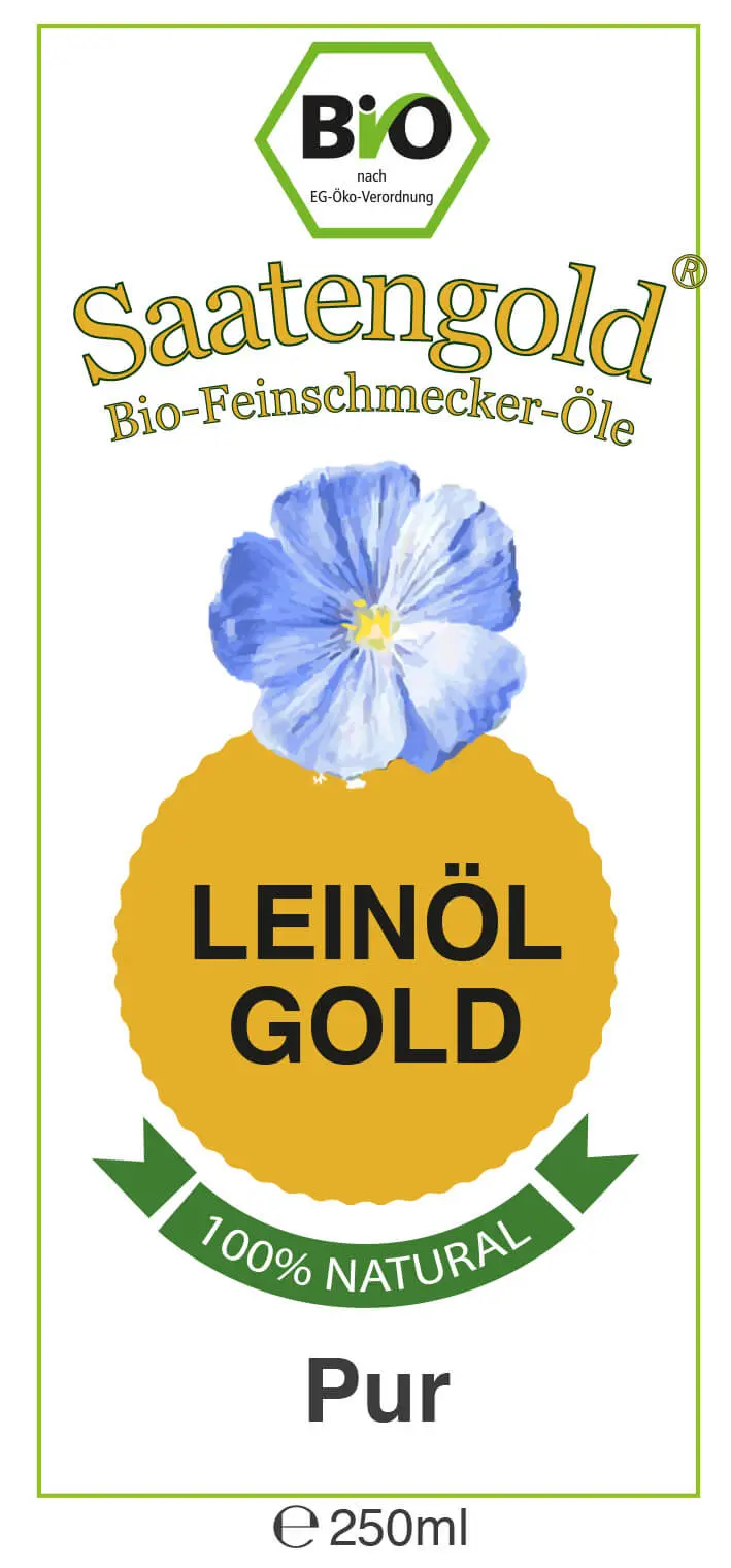 Saatengold-Bio-Feinschmecker-Öle "Leinöl Pur" 