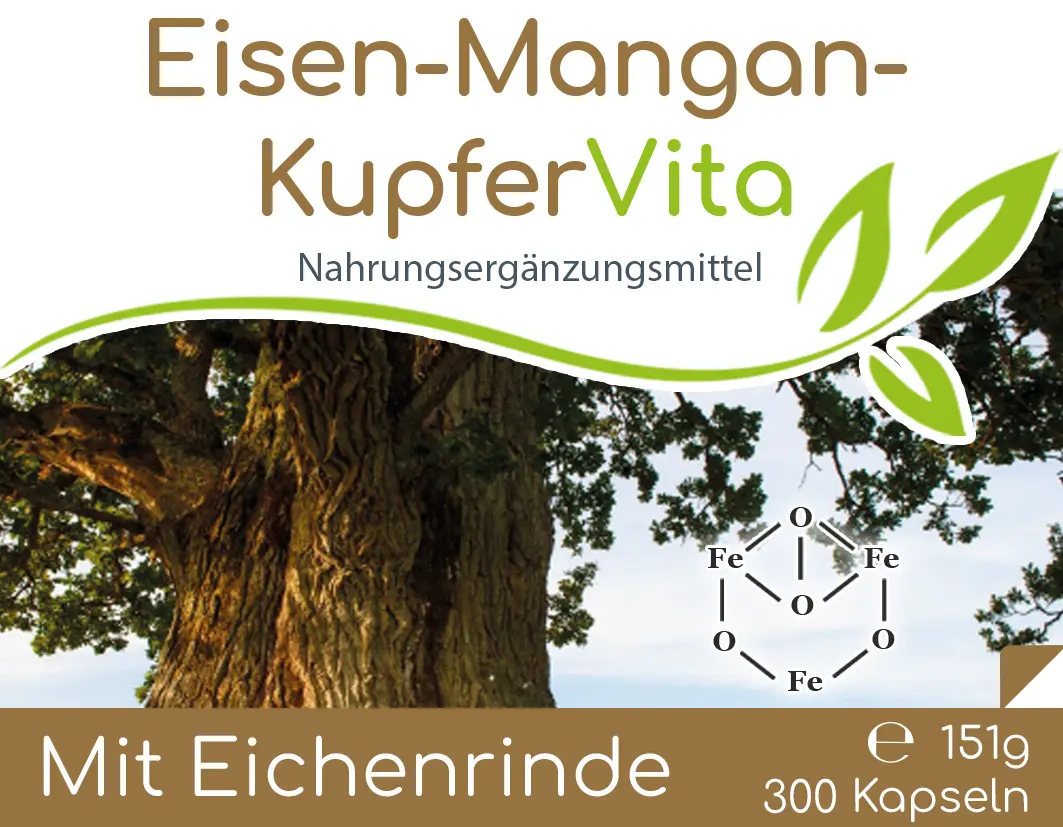 Eisen-Mangan-Kupfer Vita Kapseln