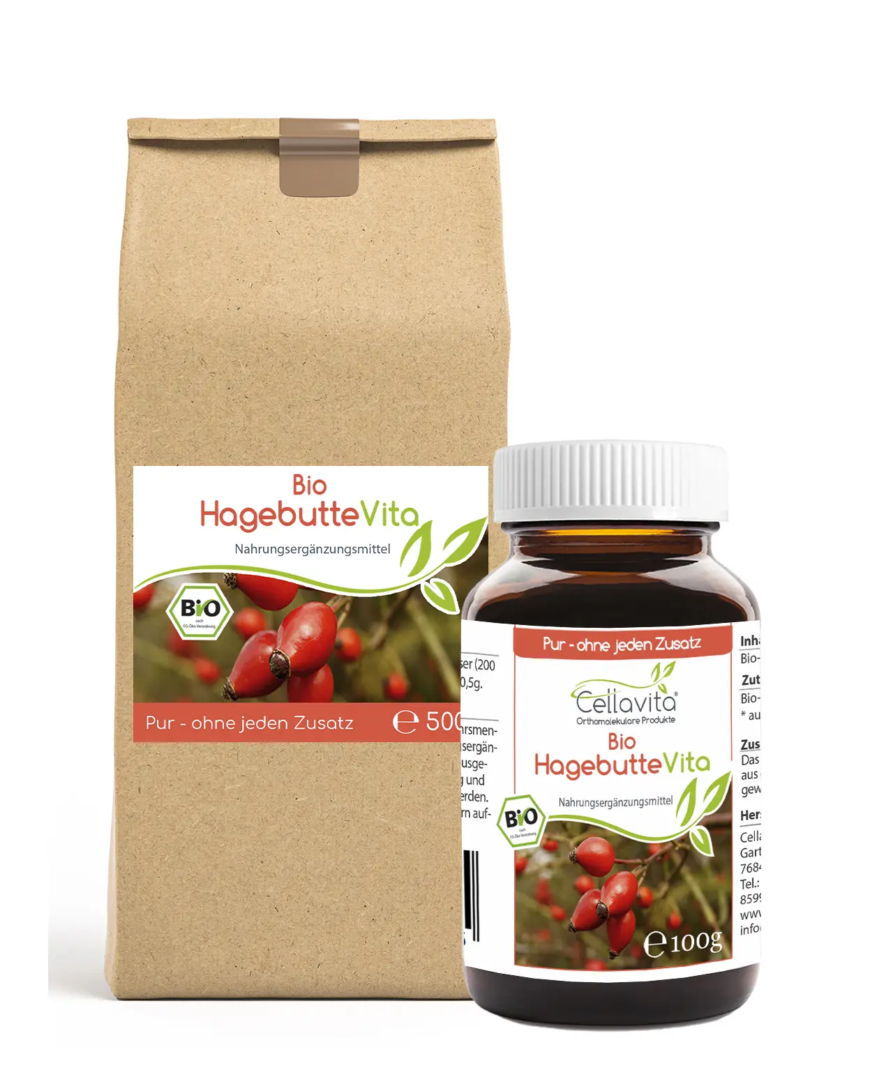 Bio Hagebutte Vita Pulver