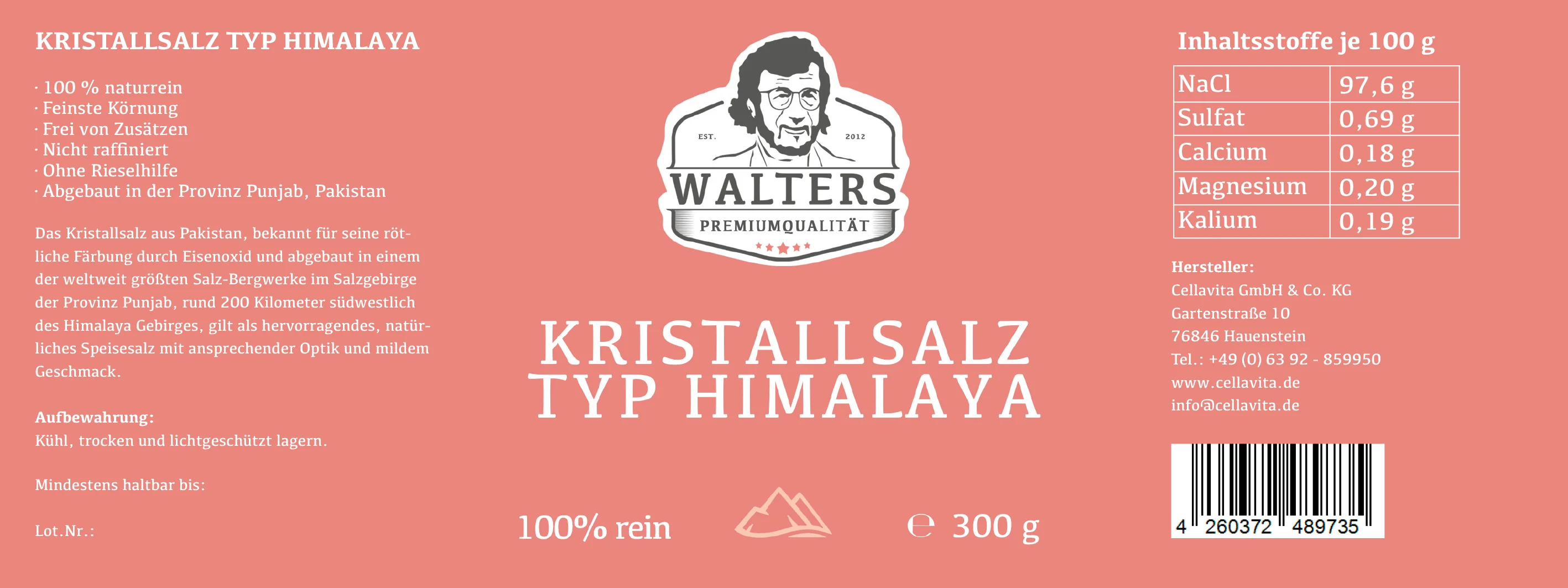 Kristallsalz Typ Himalaya 