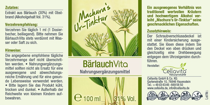 Machura's Ur-Tinktur Bärlauch Vita 