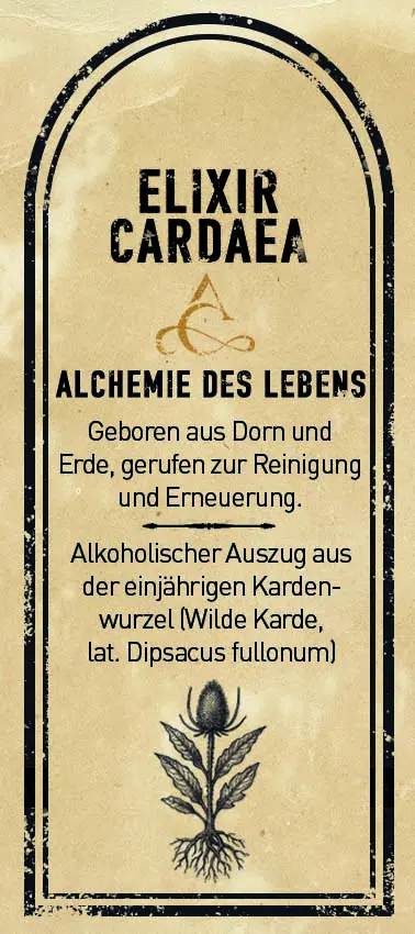 Elixir Cardaea – Tinktur aus Kardenwurzel-Extrakt
