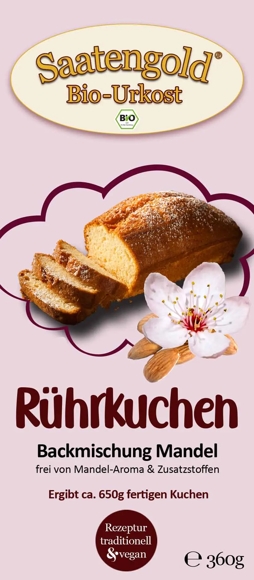 Mandelkuchen Backmischung (Bio) Ur-Dinkel hell 360g