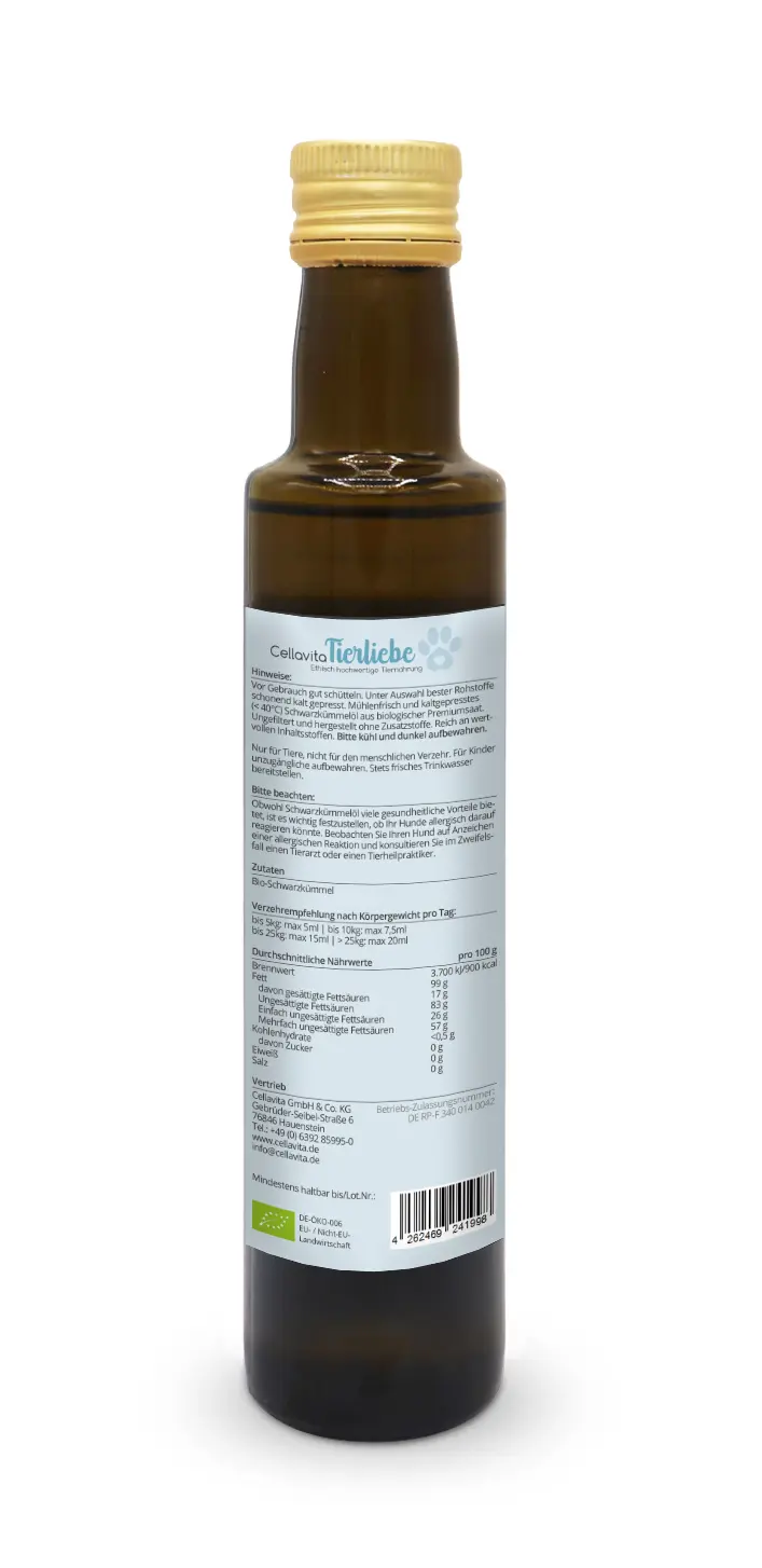 Bio-Schwarzkümmelöl Tier