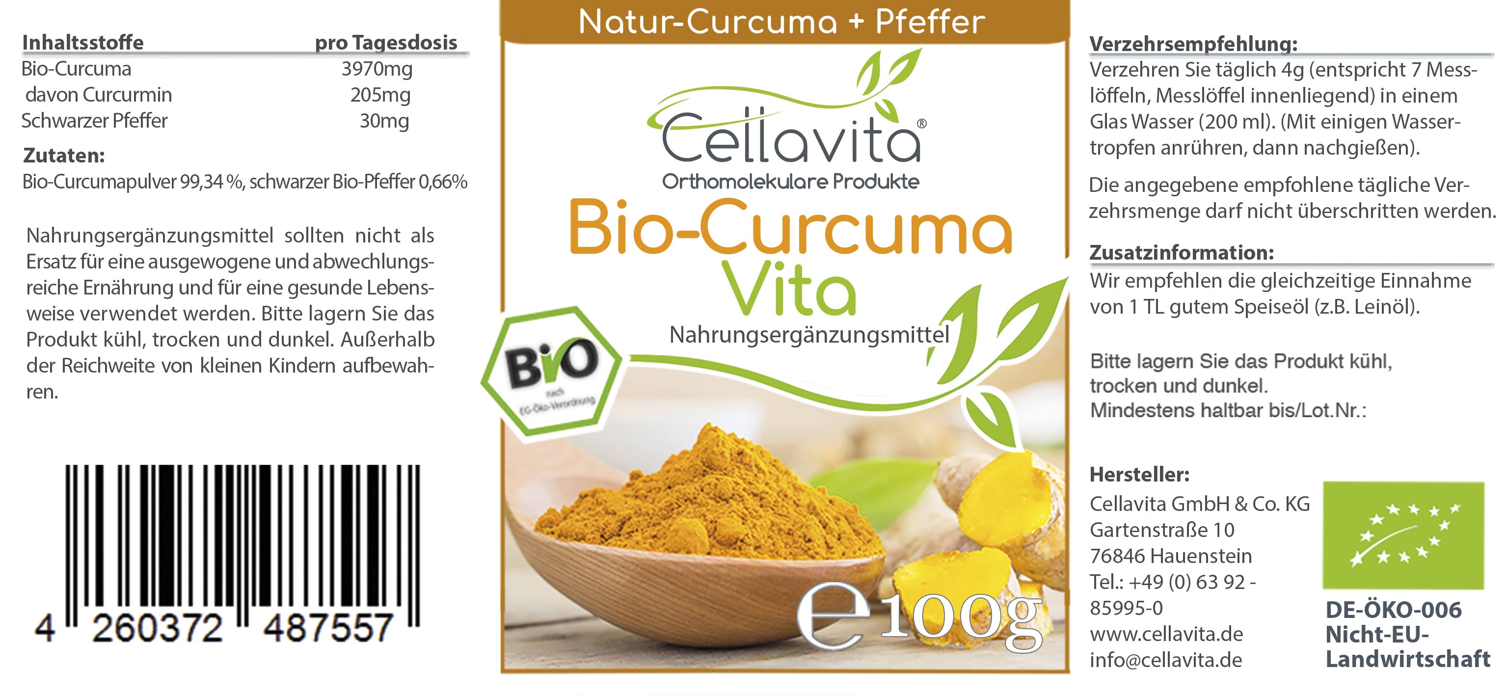 Bio-Curcuma Vita Pulver