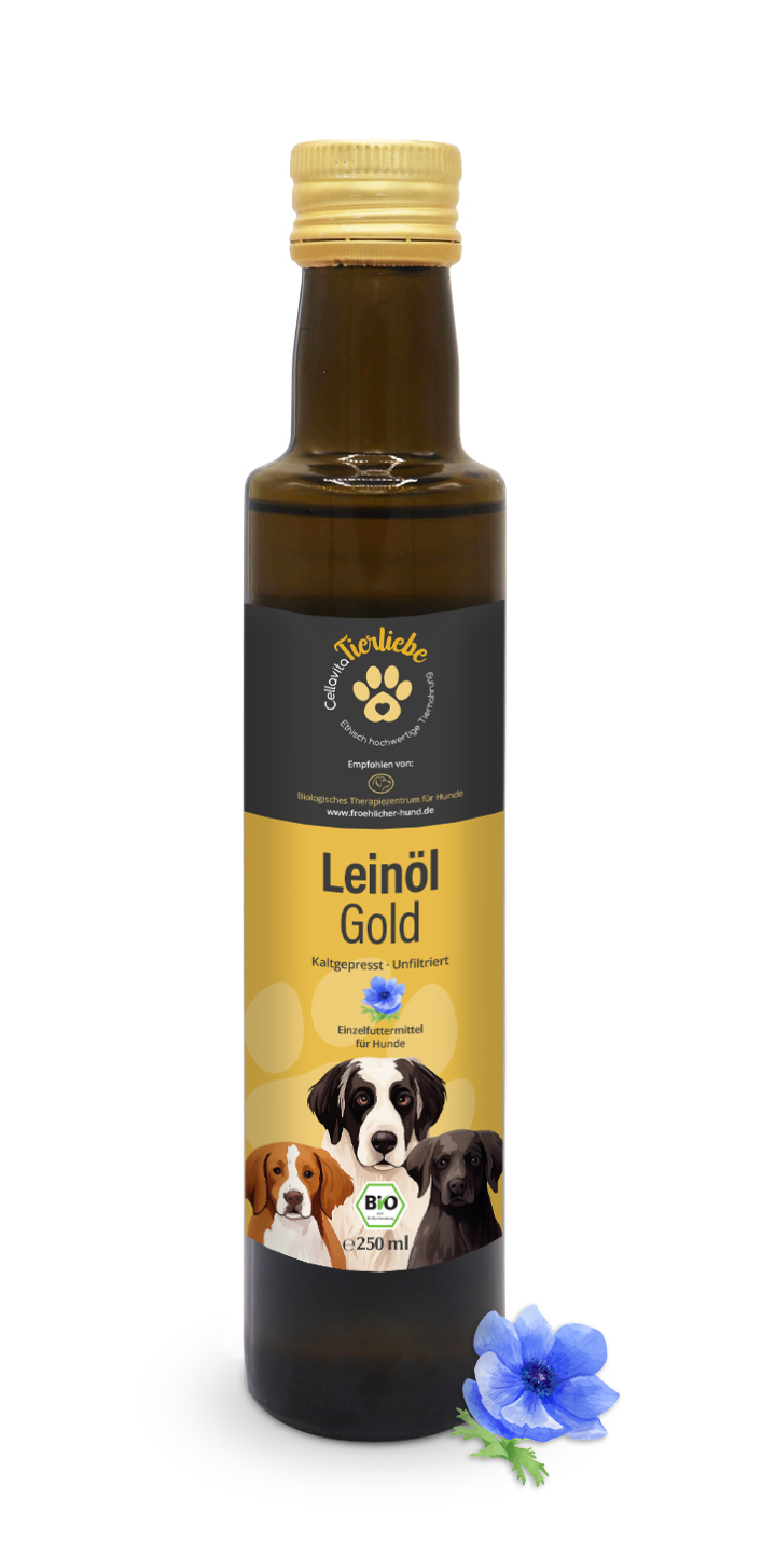 Saatengold-Bio-Feinschmecker-Öle "Leinöl Pur"  für Hunde