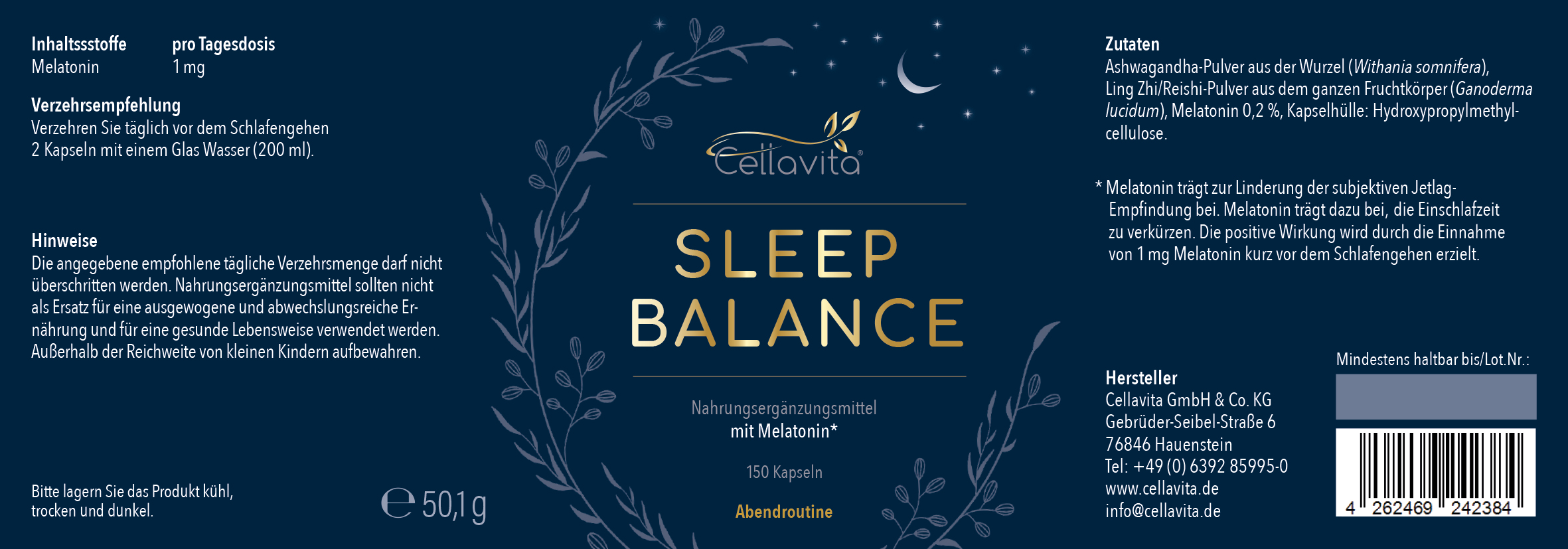 Sleep Balance mit Melatonin