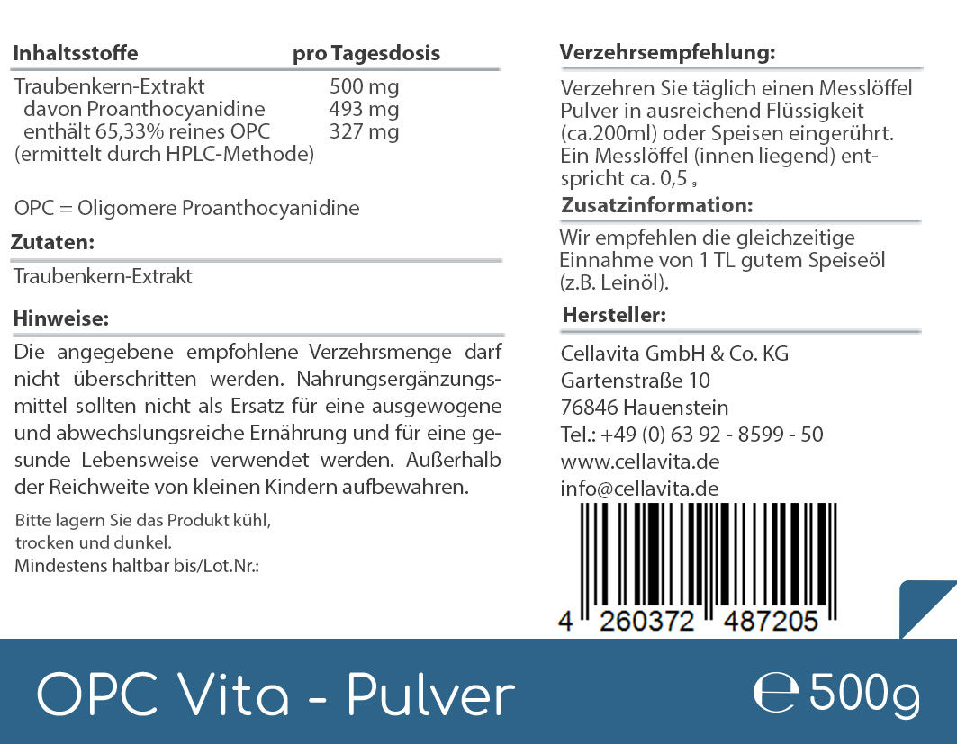 OPC Vita Traubenkernextrakt Pulver