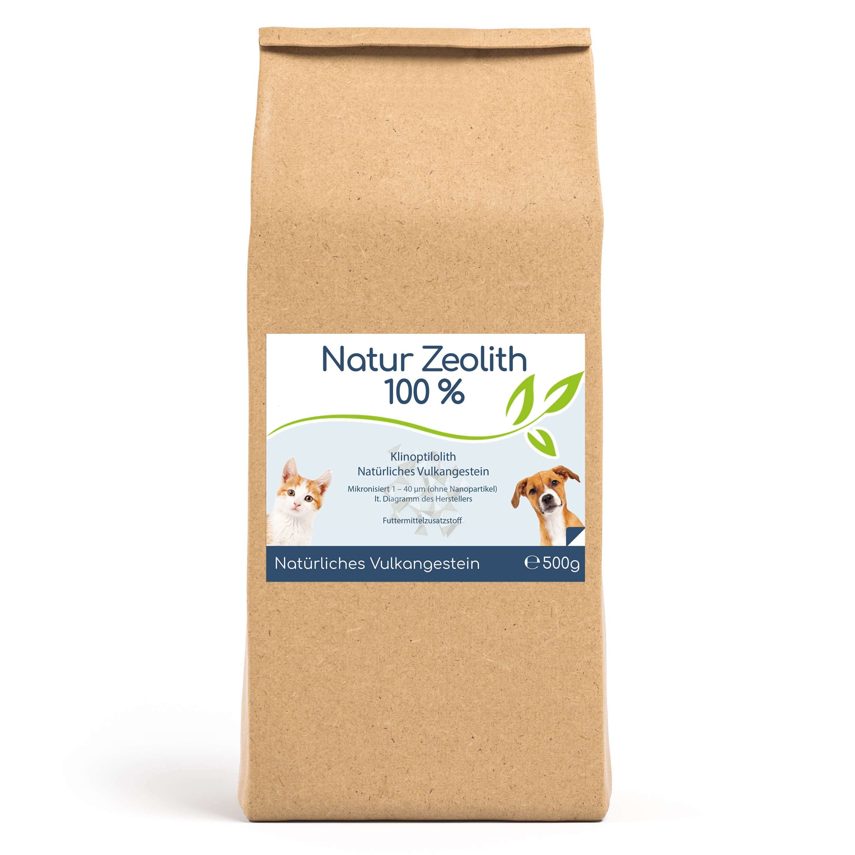 Zeolith  für Hunde, Katzen & Pferde 