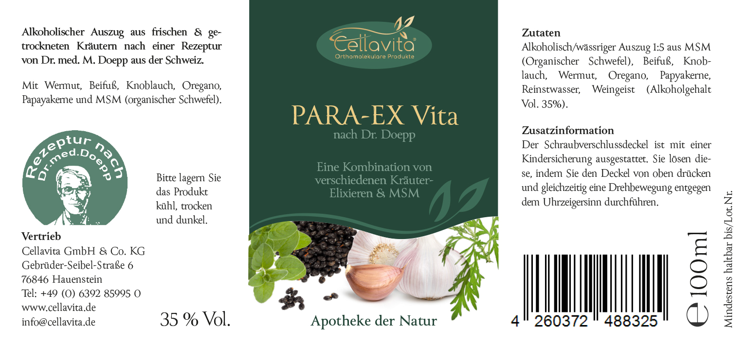 PARA-EX Vita Tinktur - Rezeptur nach Dr. med. M. Doepp