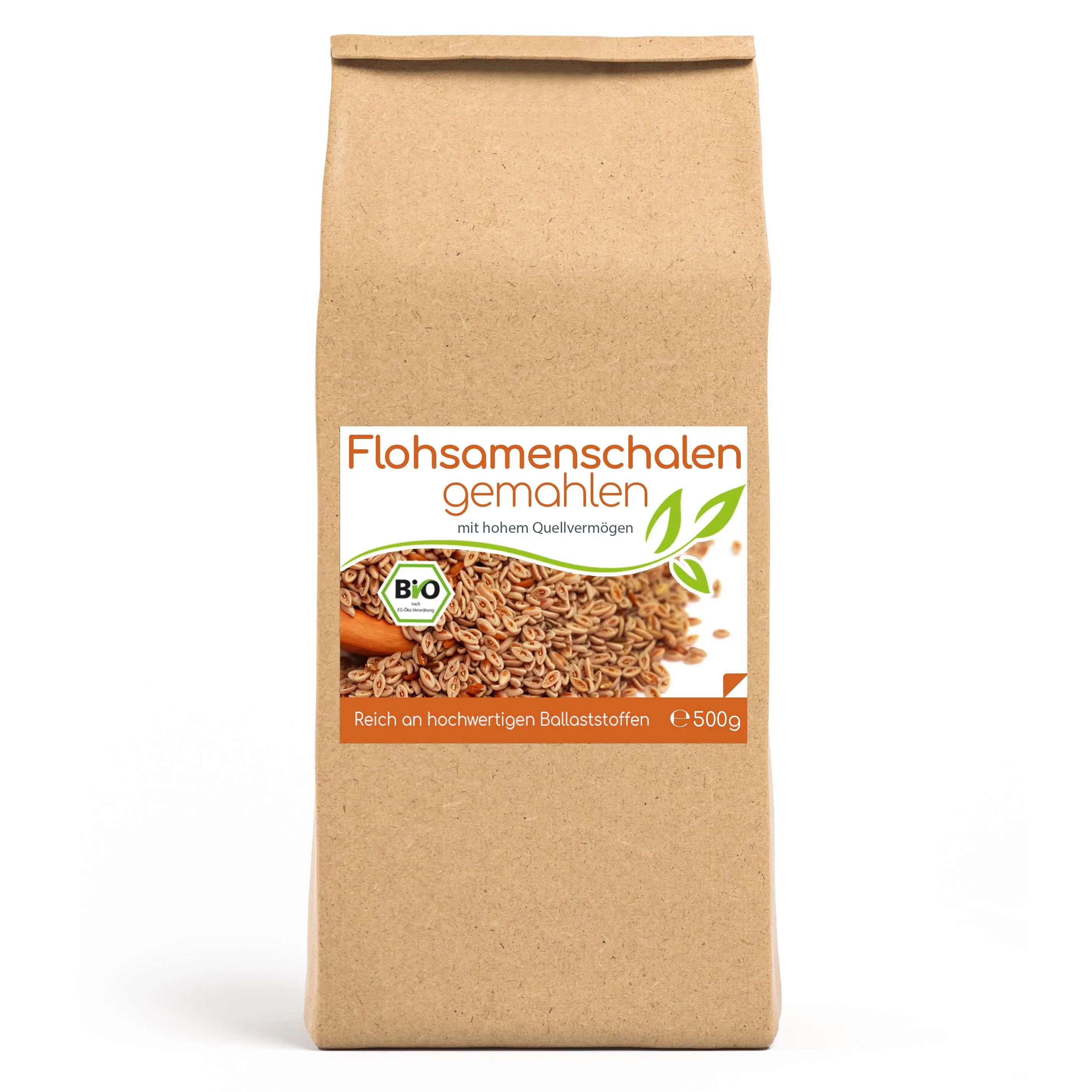 Bio Flohsamenschalenpulver (gemahlen) 