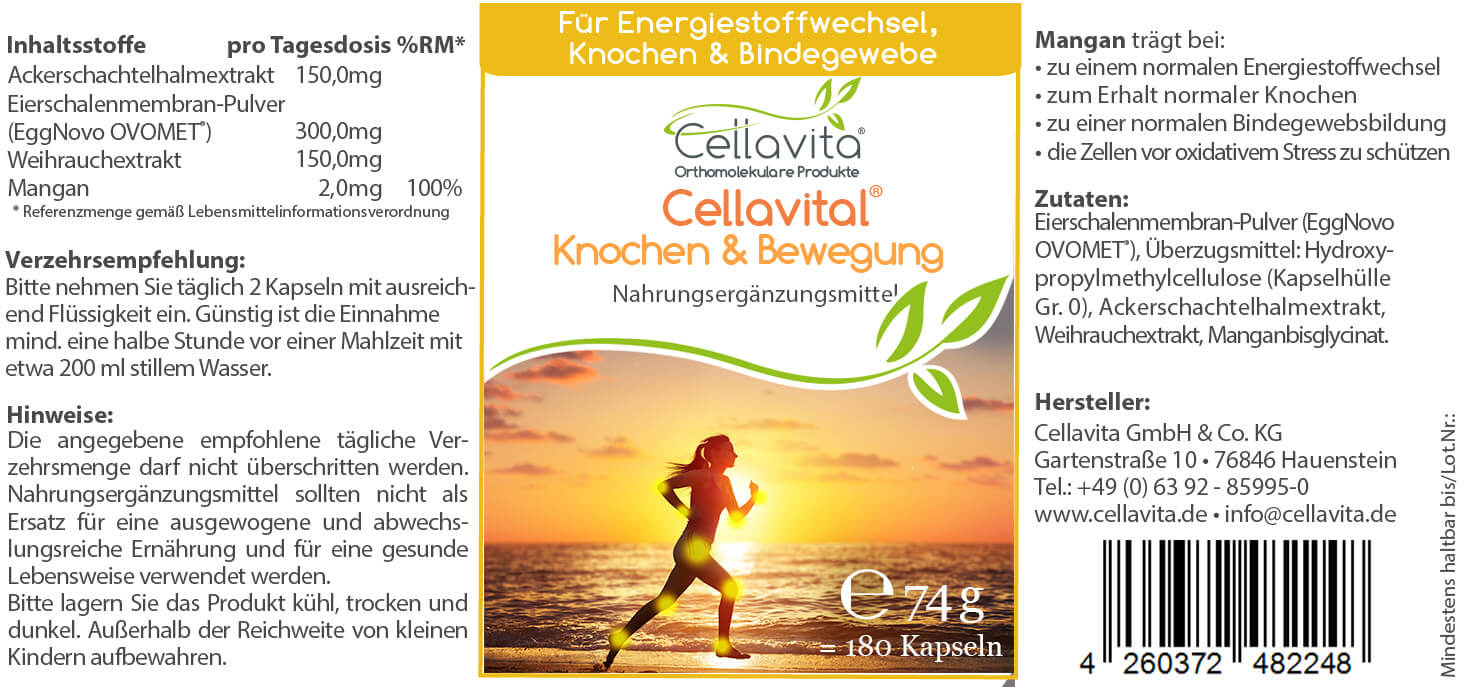 Cellavital® Knochen & Bewegung Kapseln