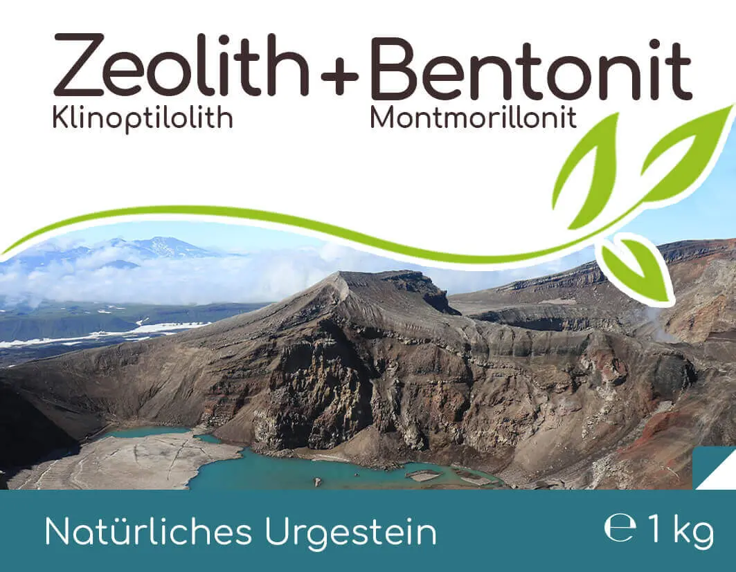 Premium Zeolith + Bentonit 1kg Pulver im Vorratsbeutel