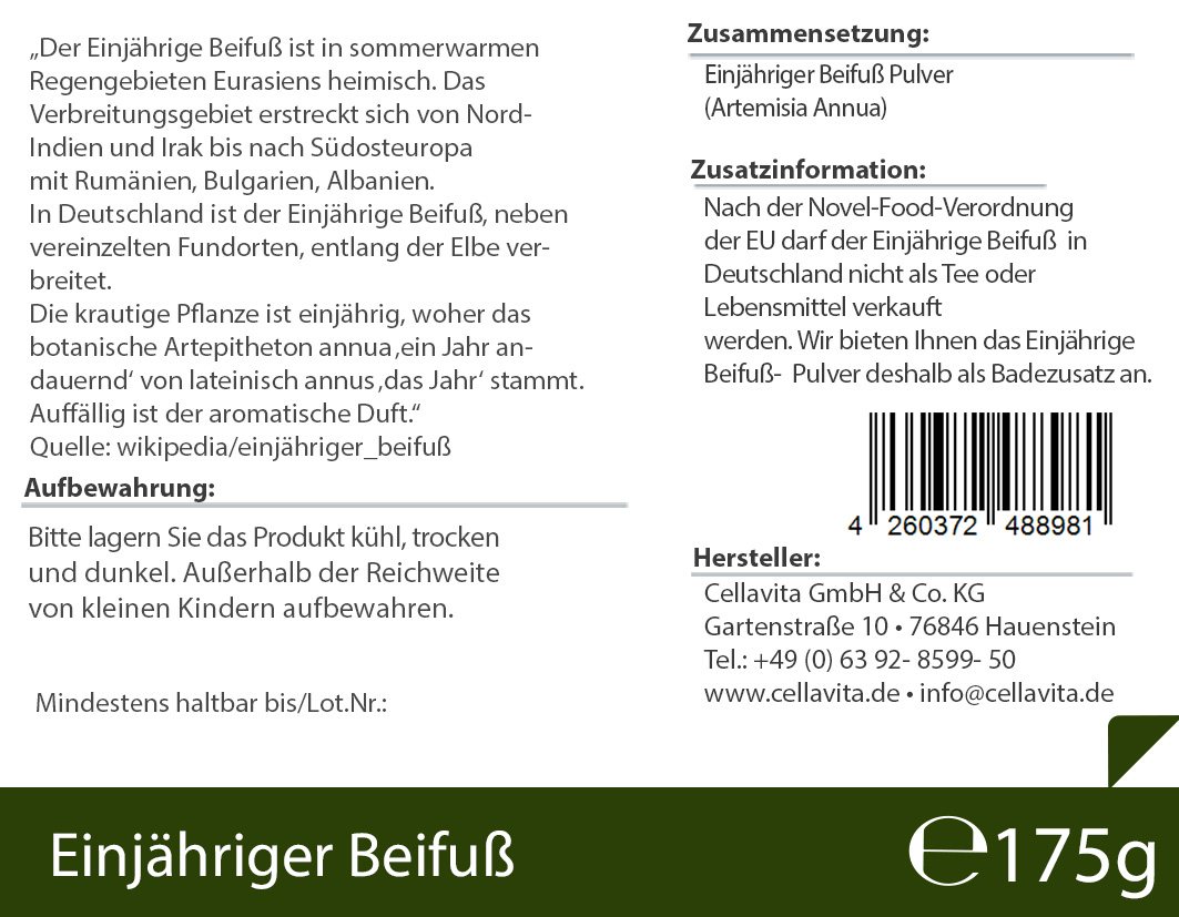 Artemisia Annua Einjähriger Beifuß 