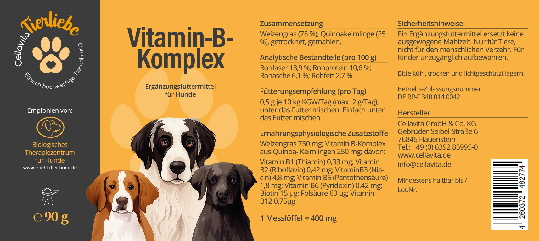 Vitamin B-Komplex für Hunde