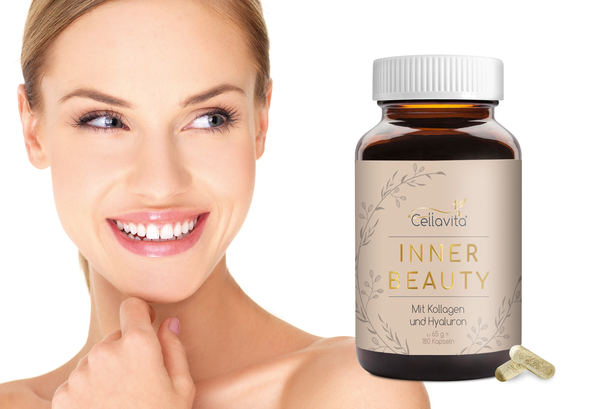 Inner Beauty mit Kollagen und Hyaluron 180 Kapseln
